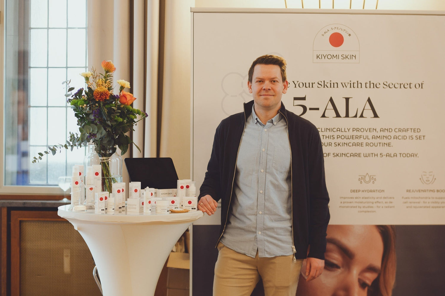 CEO Daniel Struve präsentiert KIYOMI SKIN auf der Beautypress