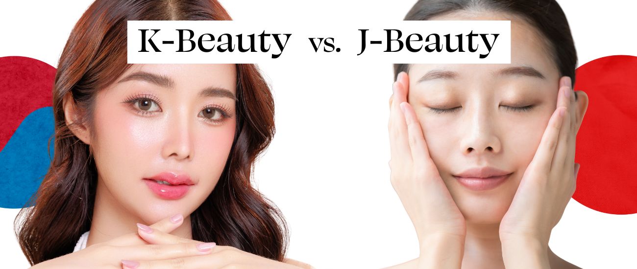 K-Beauty vs. J-Beauty Frauen Gesichter im Vergleich
