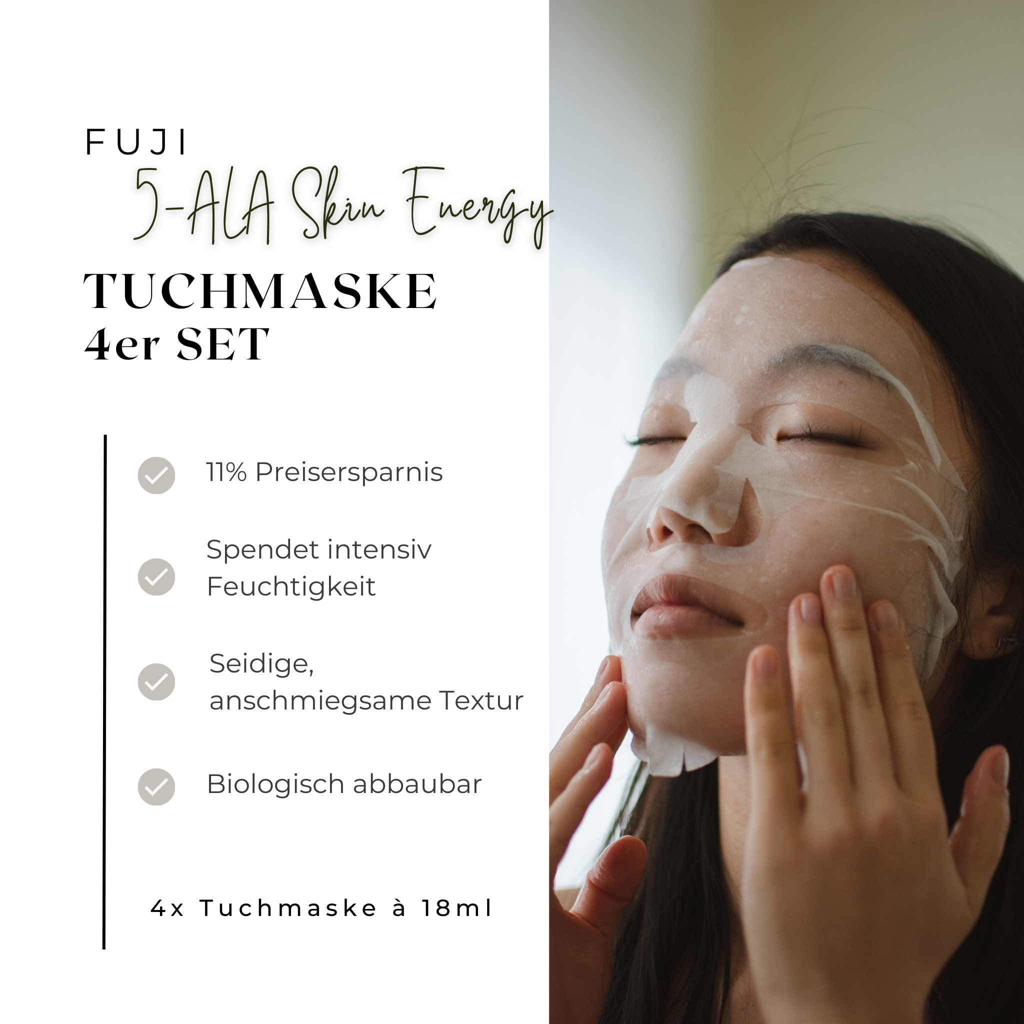 5-ALA Skin Energy Tuchmaske 4er Set