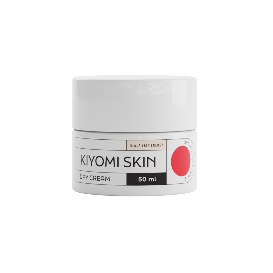 Ein weißer Tiegel mit der Tagescreme Hydration & Barrier Trio, auf dessen Etikett ein roter Kreis abgebildet ist.